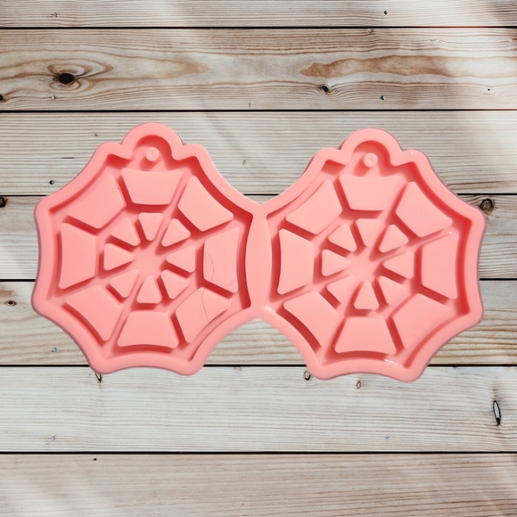 Pink Spider Web Silicone Mold - Picture 1 of 1